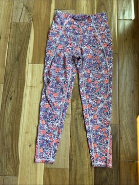 Free people movement Floral Performance Leggings - Pink & Purple